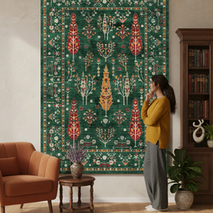 Green Heritage, Timeless Art Rug - HT 501