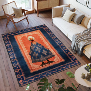 Handmade Duck Rug with Playful Patterns for Modern Living Spaces
