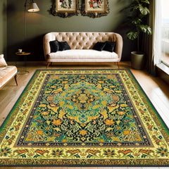 Japanese Tatami Rug displayed in a serene living space