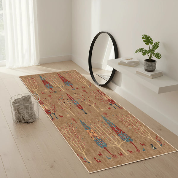 Rustic Tree Pattern Carpet - KL 380