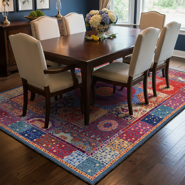 Colorful Patchwork Area Rug - KL 422