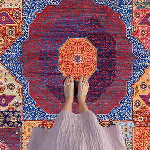 Colorful Patchwork Area Rug - KL 422