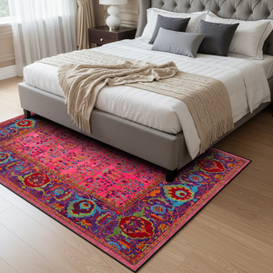 Fuchsia Bloom Vintage Rug – KL 439