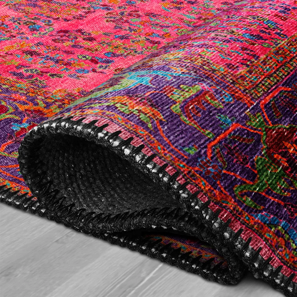 Fuchsia Bloom Vintage Rug – KL 439