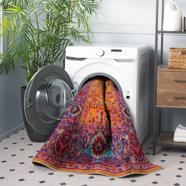Colorful Ethnic Washable Rug