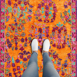 Colorful Ethnic Washable Rug