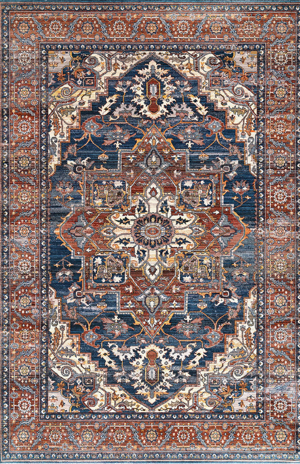 Navy Blue Persian Rug