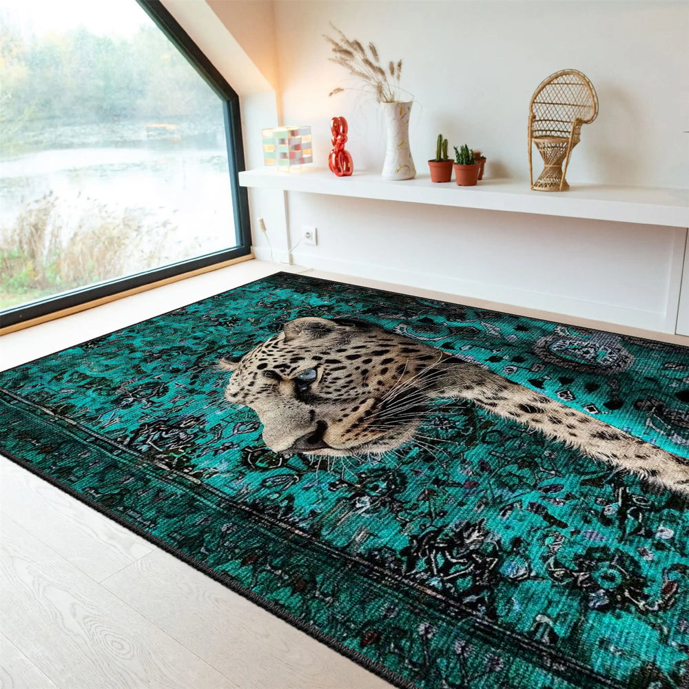 Artistic Leopard Rug