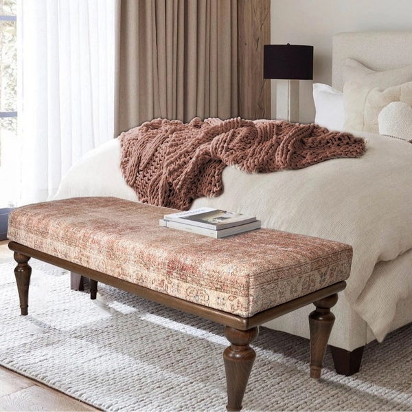 Pink Kilim Bench