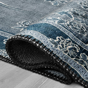 Blue Elegance Washable Rug