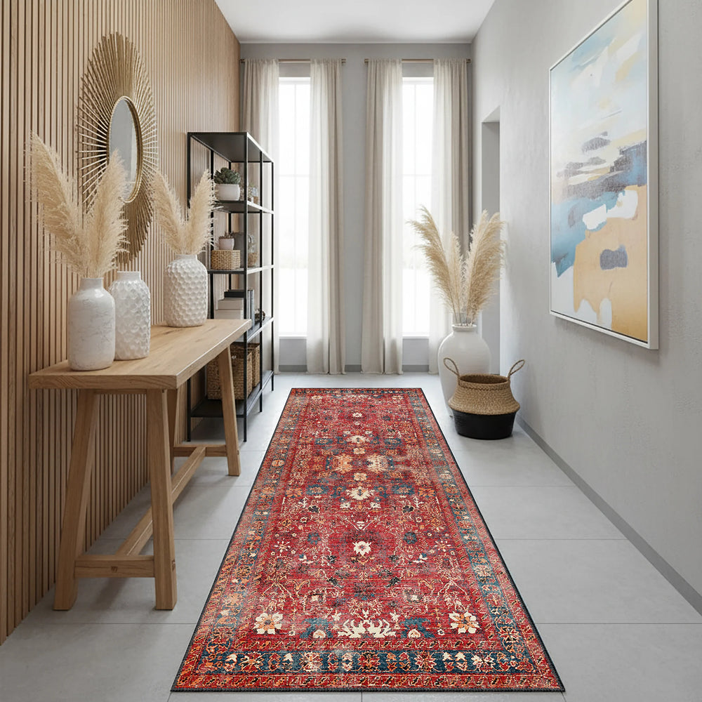 Red Vintage Style Rug