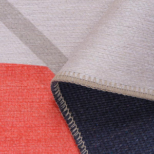 Machine-washable Modern Artistic Flair Rug, perfect for high-traffic and family-friendly areas