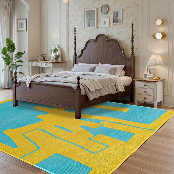 Turquoise Modern Rug