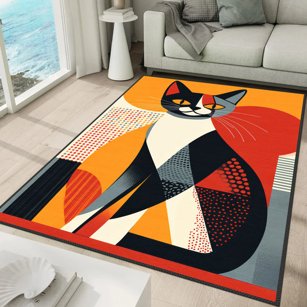 Artistic Cat Carpet