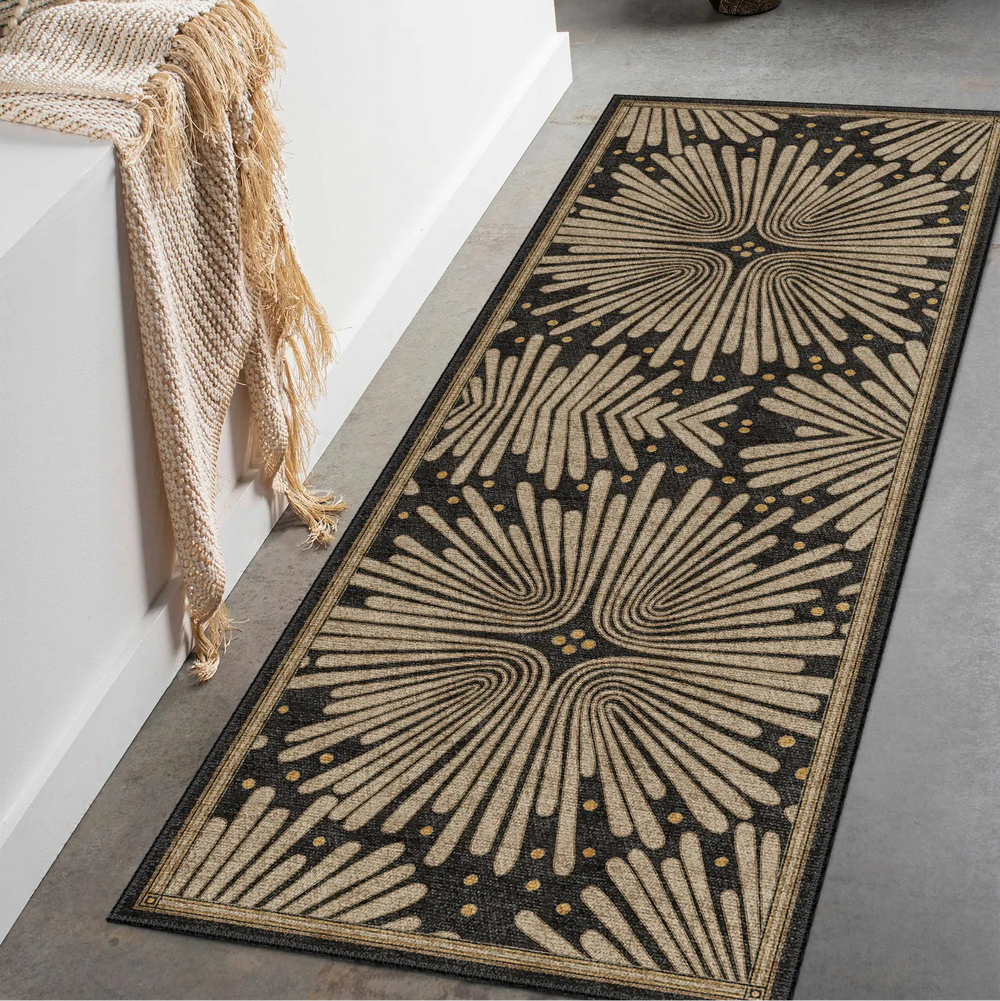 Retro Charcoal Rug