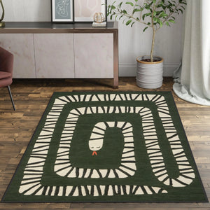 Green Snake Rug