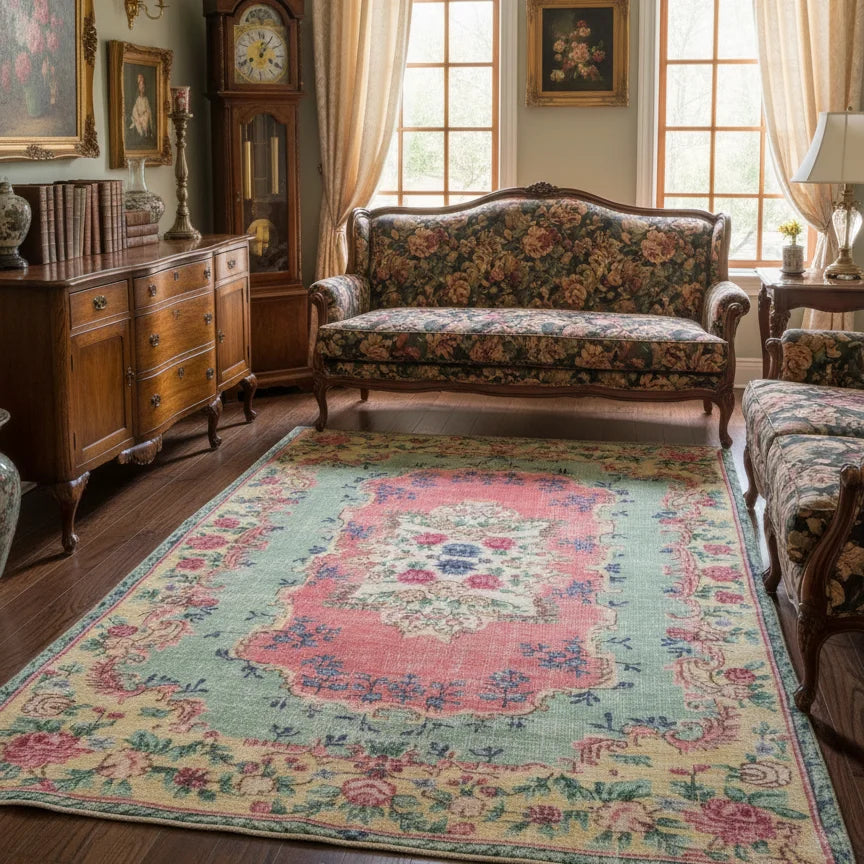 Vintage Style Aesthetic Rug - NW 501