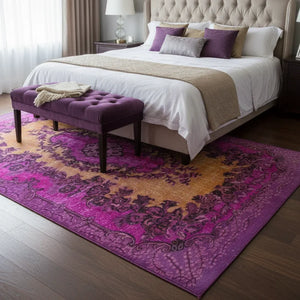 Rich Purple Oriental Rug - NW 502