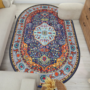 Opulent Persian Carpet with Intricate Patterns and Rich Color Palette, Adds Elegance to Any Space