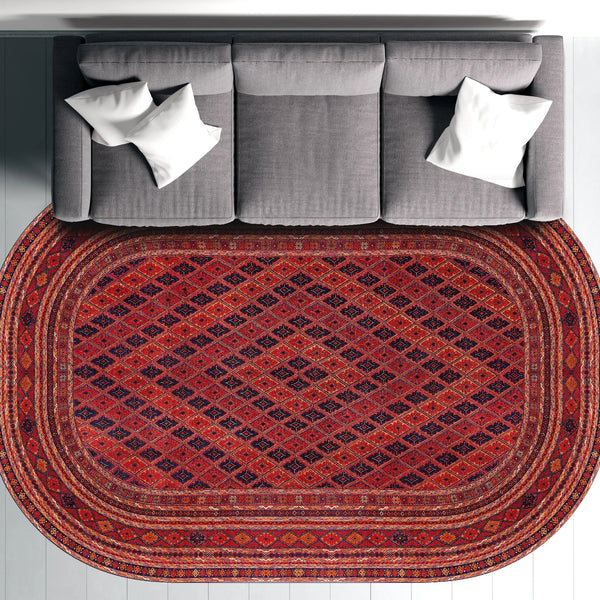 Opulent Tribal Runner Rug with Vibrant Colors and Exquisite Patterns, Perfect for a Grand Entryway