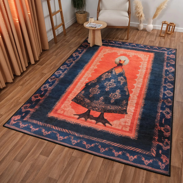 Artistic Goose Portrait Rug