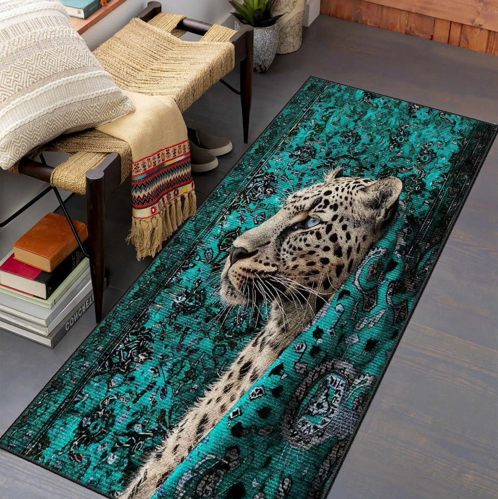 Artistic Leopard Rug