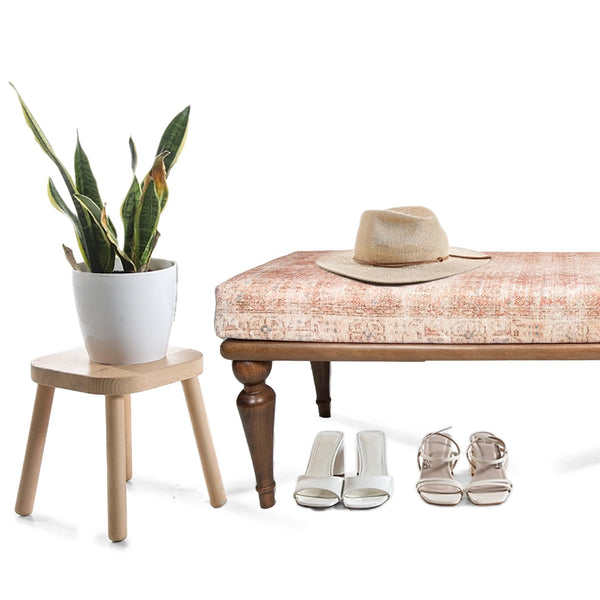 Pink Kilim Bench