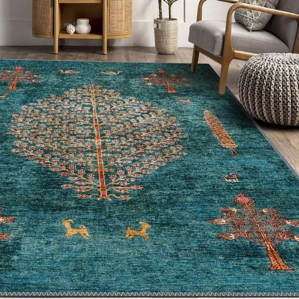 Teal Wilderness Rug