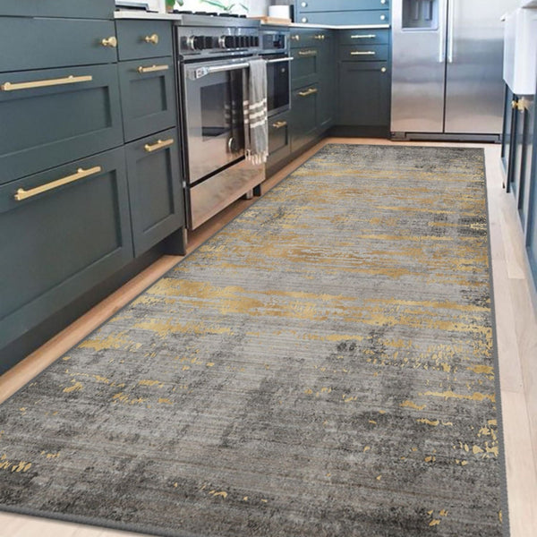 Pet-friendly elegant gray rug crafted for durability in high-traffic areas