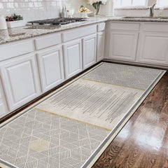 Pet-friendly modern living room rug made with hypoallergenic materials