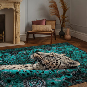 Artistic Leopard Rug