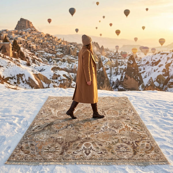 Neutral Tone Woven Rug