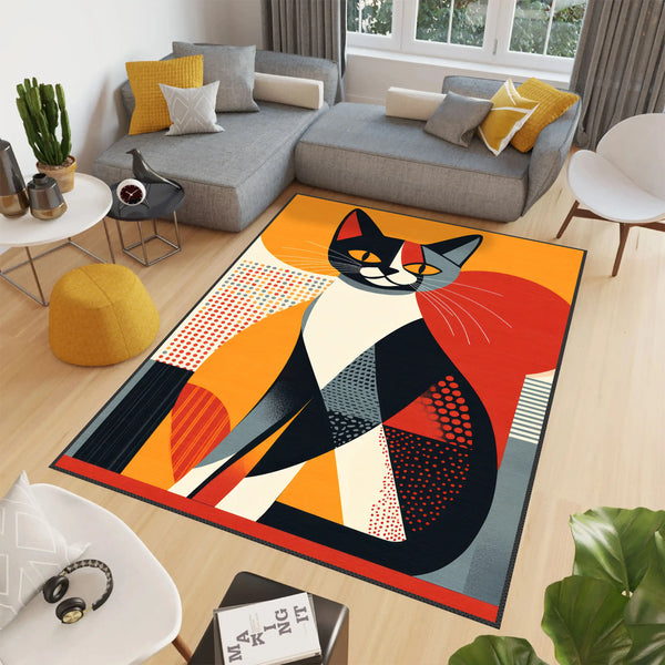 Artistic Cat Carpet