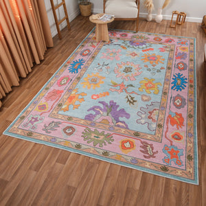 Floral Pink Rug