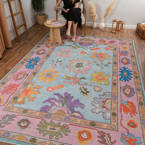 Floral Pink Rug