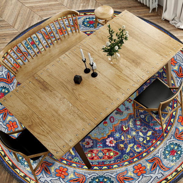 Vintage Persian Rug Replica with Stunning Detail and Color for Luxurious and Inviting Home Atmosphere