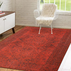 Bold Red Rug (3'7"x5'2")