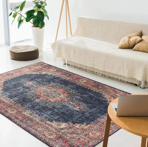 Vintage Style Rugs adding a classic touch to a modern living room