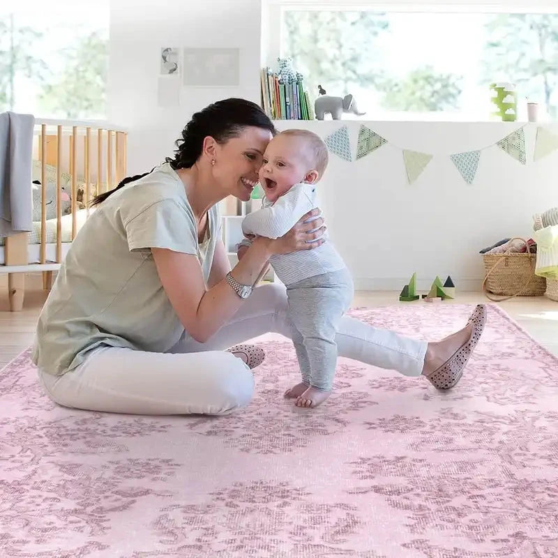 Pink Medallion Rug