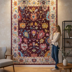 Colorful Artistic Vintage Rug – KL 414